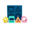 Geometrisk puslespil - 4 brikker - Sensorisk legetøj