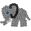 Elefant - 600 Maxi perler og perleplade