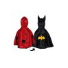 Vendbar Spiderman & Batman kappe med maske - Udklædning (2-3 år)