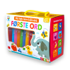 Første ord - Mit lege-lære-bibliotek med 8 bøger