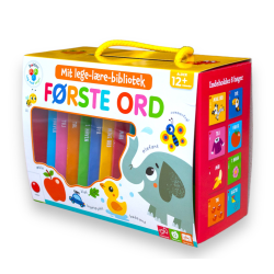 Første ord - Mit lege-lære-bibliotek med 8 bøger