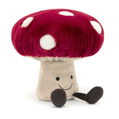Rød svamp - Amuseables bamse 28 cm