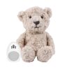 Beige bamse - Hjertelydsbamse med timer