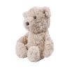 Beige bamse - Hjertelydsbamse med timer