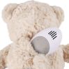 Beige bamse - Hjertelydsbamse med timer