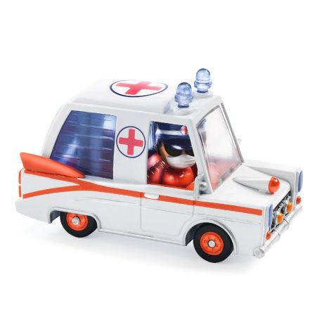 Hurry Ambulance - Crazy Motors Bil (3-9 år)