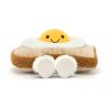 Spejlæg på toast - Amuseable bamse 16 cm