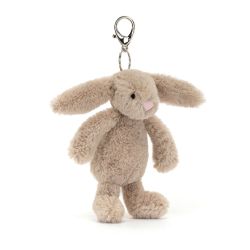 Beige Bashful kanin - Nøglering & vedhæng til taske 14 cm