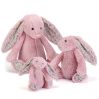 Jellycat Bashful bamse - Blossom Tulip kanin - Mellem