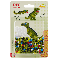 Dinosaur - Midi perler & perleplade
