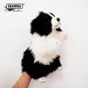 Border collie hund hånddukke