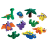 Lav Dinosaur figurer - 10 farver selvhærdende ler
