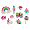 Lav Rainbow Fairy figurer - 10 farver selvhærdende ler