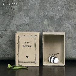Bee happy - Lille æske med porcelæn bi