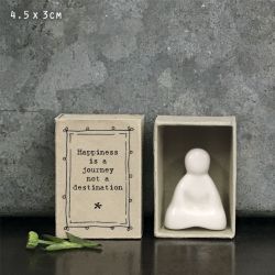 Happiness - Æske med porcelæn Buddha