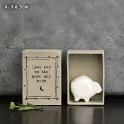 Love You to the Moon - Æske med porcelæn
