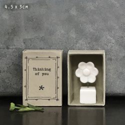 Thinking of You - Æske med porcelæn blomst