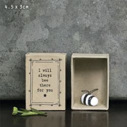 I will Always Bee There - Æske med porcelæn bi