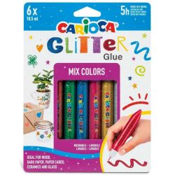 Glitter lim 6 stk