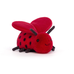 Loulou Love Bug mariehøne - Bamse 13 cm