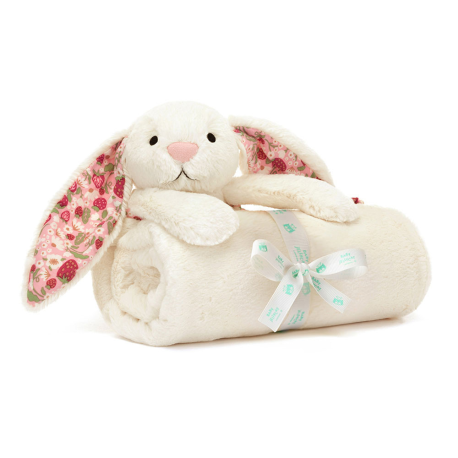 Strawberry kanin - Bashful baby tæppe 56 cm