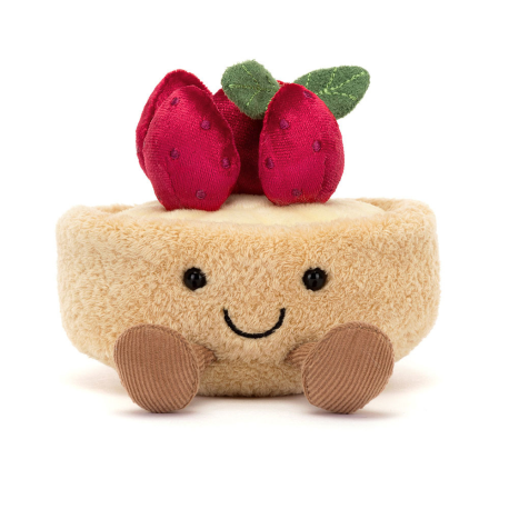 Tarte Aux Fraises kage - Amuseables bamse 11 cm