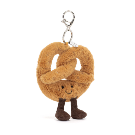 Pretzel - Nøglering & vedhæng til taske 12 cm
