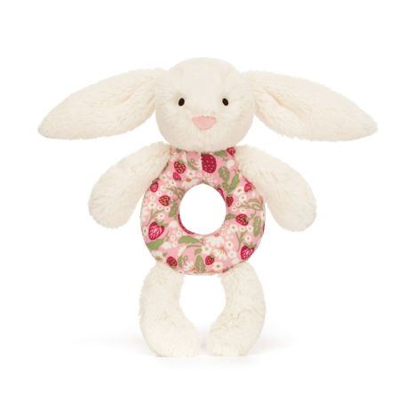 Strawberry kanin - Bashful blød rangle 18 cm