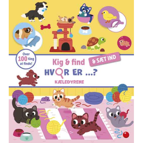 Hvor er kæledyrene? - Aktivitetshæfte med stickers