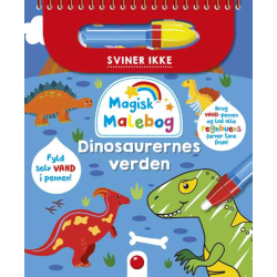 Dinosaurernes verden - Magisk malebog med vand-tusch