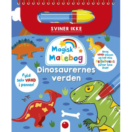 Dinosaurernes verden - Magisk malebog med vand-tusch
