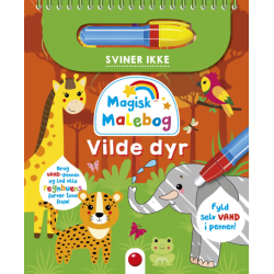 Vilde dyr - Magisk malebog med vand-tusch