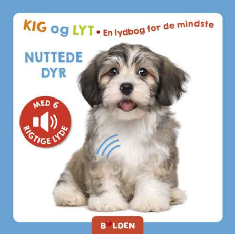 Nuttede dyr - Papbog med 6 lyde