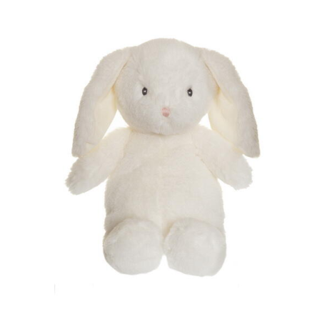 Zoe hvid kanin - Mellem bamse 31 cm