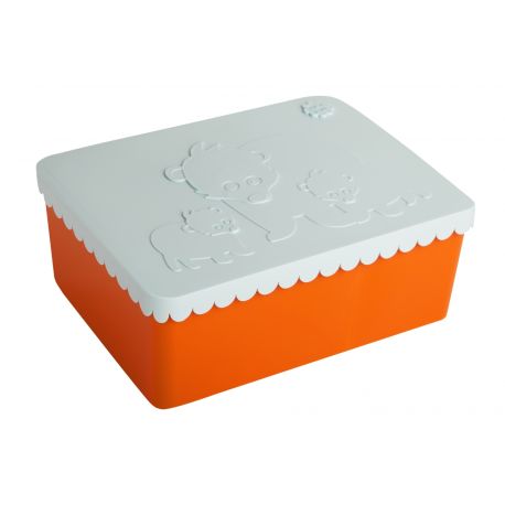 Bjørne - Lyseblå og orange madkasse