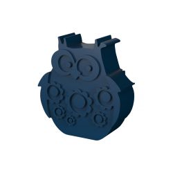 Ugle - Marineblål madkasse