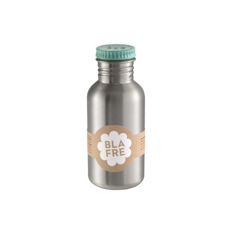 Blågrøn drikkeflaske i stål (500 ml)