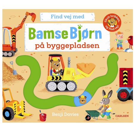 På byggepladsen: Find vej med Bamse Bjørn - Papbog