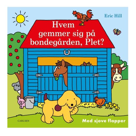 Hvem gemmer sig på bondegården, Plet? - Bog med flapper