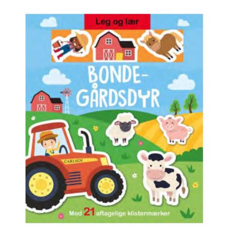 Bondegårdsdyr - Bog med genanvendelige klistermærker