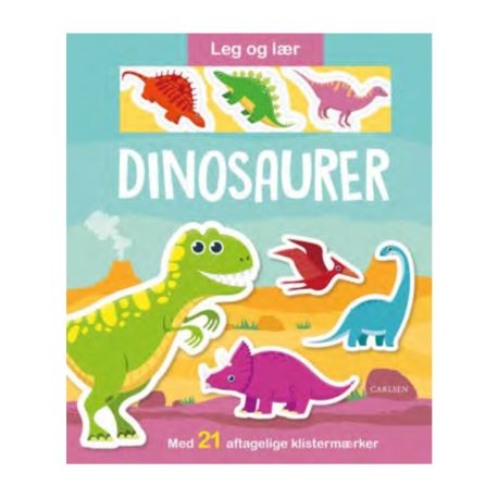 Dinosaurer - Bog med genanvendelige klistermærker
