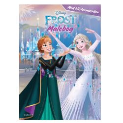 Dansende Elsa - Frost malebog med klistermærker