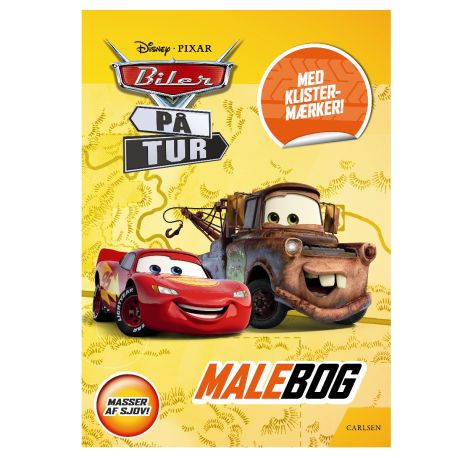 Biler: Masser af sjov - Malerbog med klistermærker