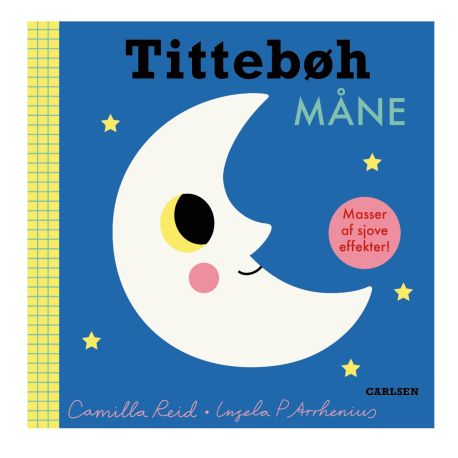 Tittebøh Måne - Træk & drej papbog