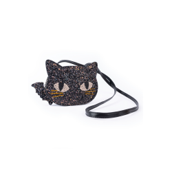 Sort kat glimmer skuldertaske