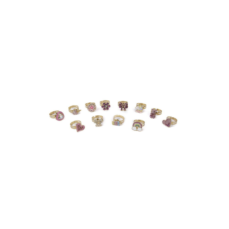 1 stk. Bling bling ring der drejer rundt - Assorterede farver