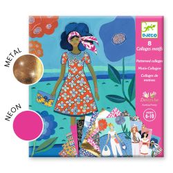 Påklædningsdukker - Collage med selvklæbende ark (6-10 år)