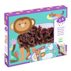 Fluffy venner - Dekorer dyr med uld & velcro (3-6 år)