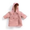 Rosa frakke med hætte - Dukketøj (30-34 cm)