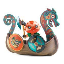Drake pirat figur & Drakkor skib - Arty Toys